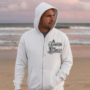 A Season For Safety Mens Full-Zip Hoodie