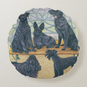 A seat in the park round cushion