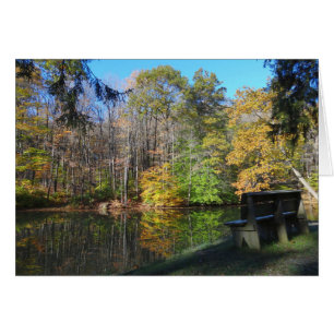 A Seat with an Autumn View in Pennsylvania