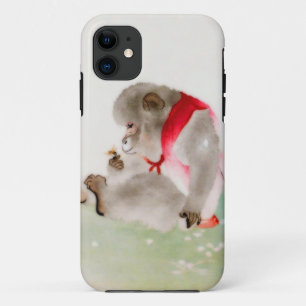A Seated Monkey Observing An Insect Case-Mate iPhone Case