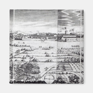 A Section of a Map of Milan, 1640 Magnet