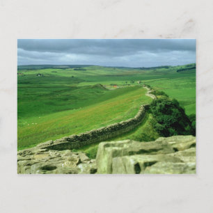 A section of Hadrian's Wall, 2nd century AD (stone Postcard