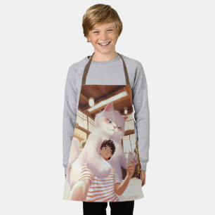 A Selfie with the Fluffy Giant Apron