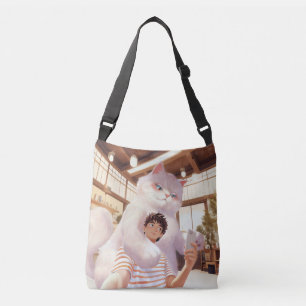 A Selfie with the Fluffy Giant Crossbody Bag