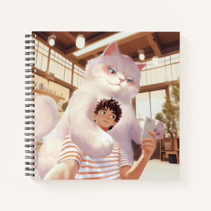A Selfie with the Fluffy Giant Notebook