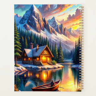A Serene Landscape During Sunset Planner