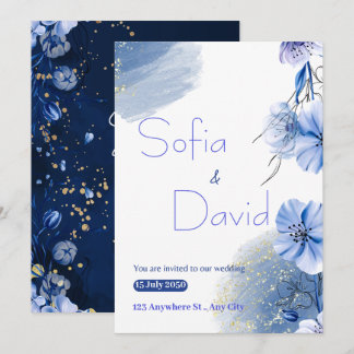 A Serene Symphony of Love: Wedding Invitation