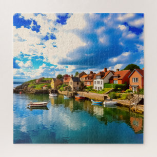 A serene waterfront Jigsaw Puzzle