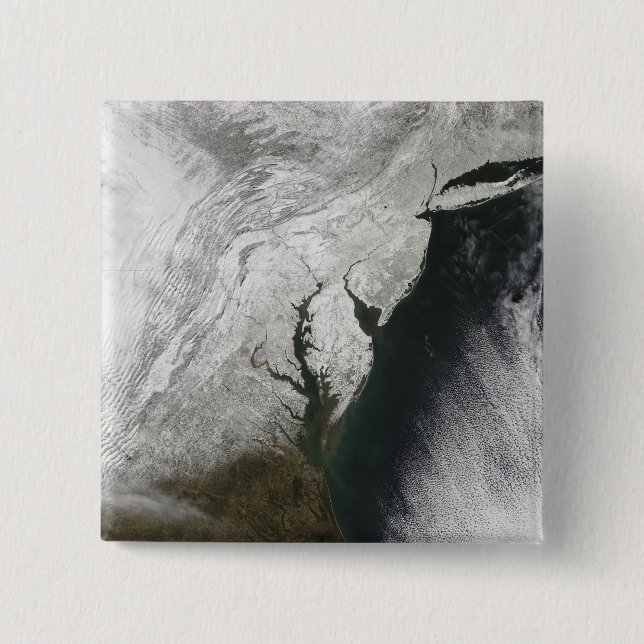 A severe winter storm 2 15 cm square badge (Front)