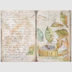 A Sewing Junk Journal Series Design #2 Tissue Paper