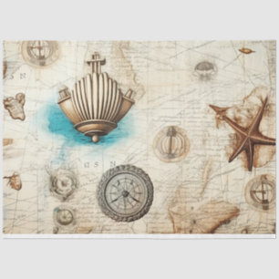 A Shabby Chic Nautical Series Design 8 Tissue Paper