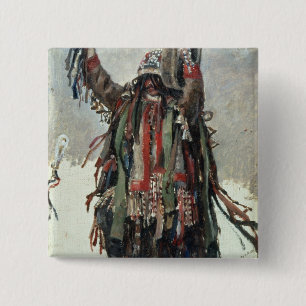 A Shaman sketch for Yermak 15 Cm Square Badge