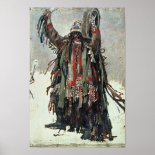 A Shaman sketch for Yermak Poster