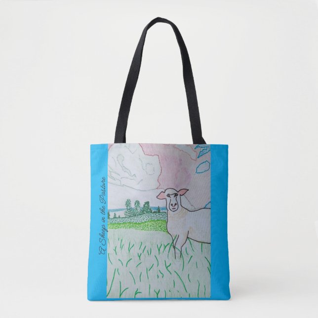 A Sheep in the Pasture  Tote Bag (Front)