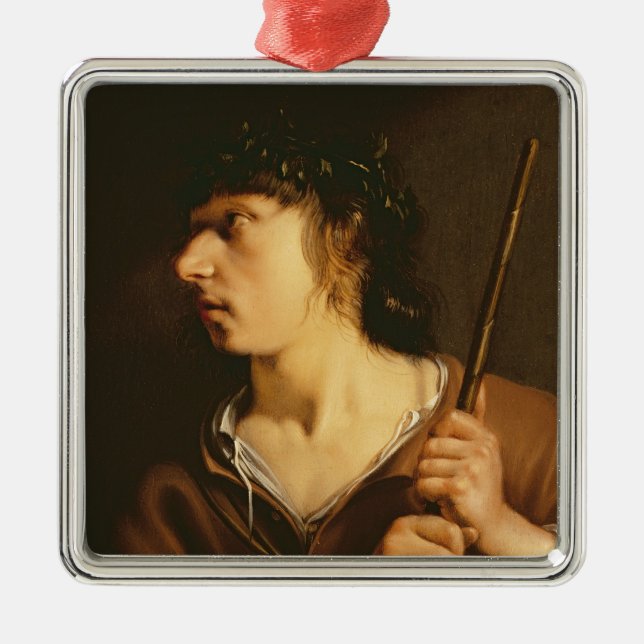 A Shepherd, 1635 Metal Tree Decoration (Front)