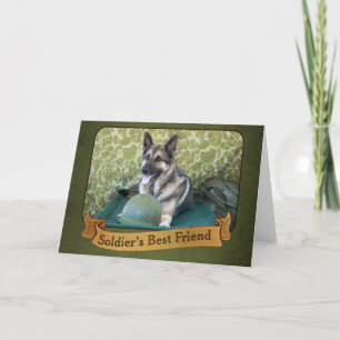 A Shepherd is a Soldier's Best Friend Card