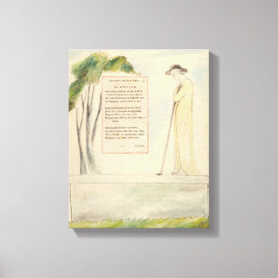 A Shepherd Reading the Epitaph, from Elegy Written Canvas Print