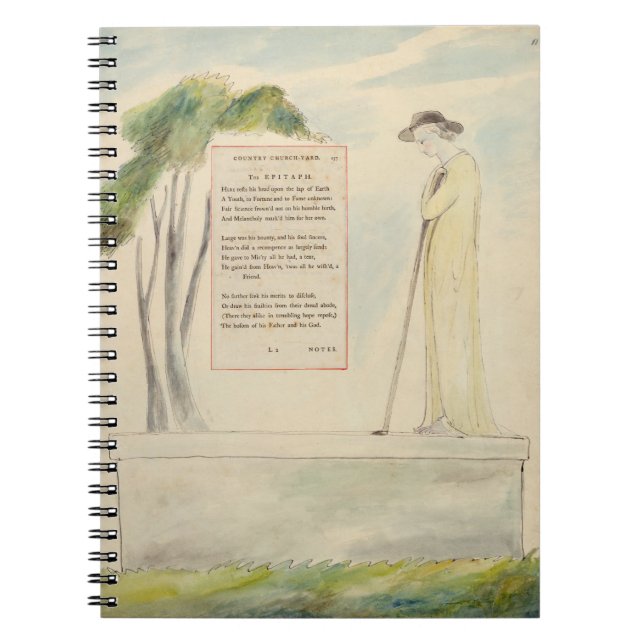 A Shepherd Reading the Epitaph, from Elegy Written Spiral Notebook (Front)