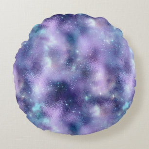 A Shimmering Galaxy Series Design 2  Round Cushion