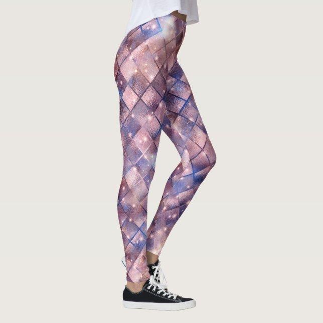A Shimmering Galaxy Series Design 4  Leggings (Right)