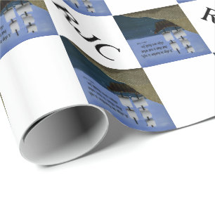 A Ship in Harbour is Safe Inspirational Quotation Wrapping Paper