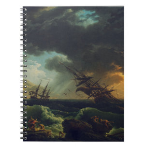 A Shipwreck in Stormy Seas by Claude-Joseph Vernet Notebook