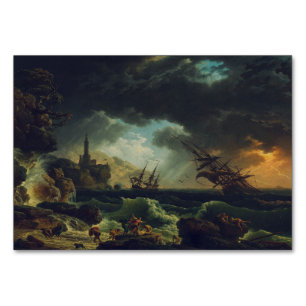 A Shipwreck in Stormy Seas by Claude-Joseph Vernet Table Number