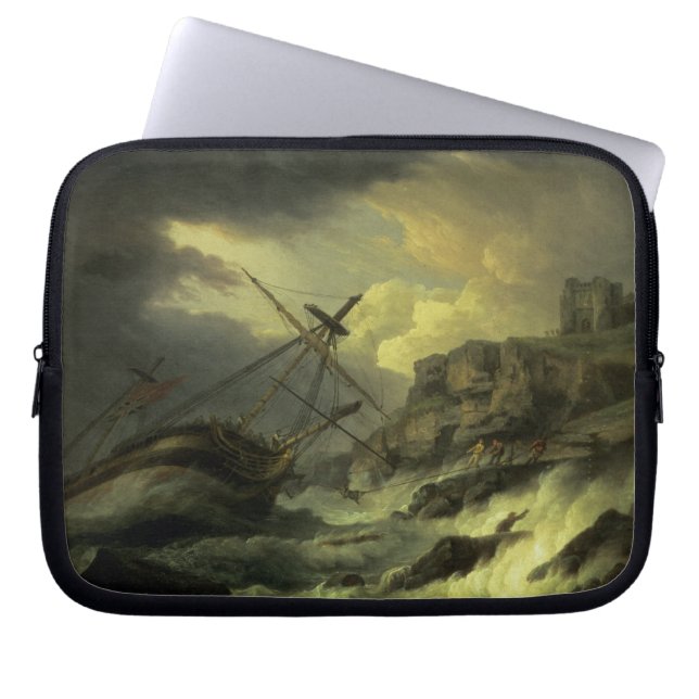 A Shipwreck, said to be `The Dutton' Laptop Sleeve (Front)