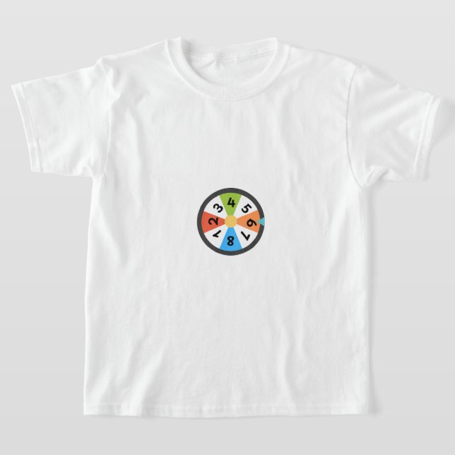 A shirt designed for children to learn numbers (Laydown)