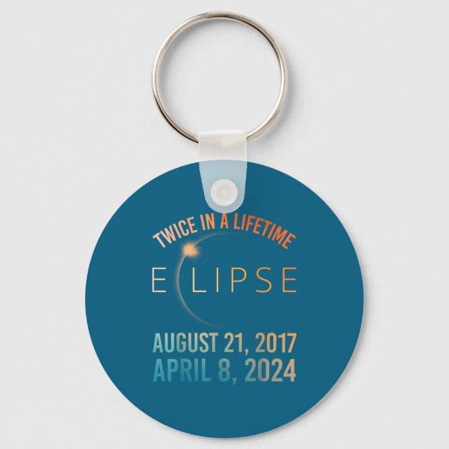 A Shirt Twice Lifetime Solar Eclipse Total Key Ring (Front)