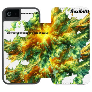 A shock wave design incipio watson™ iPhone 5 wallet case