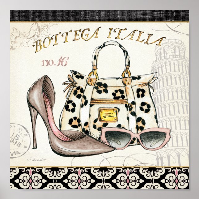 A Shoe, A Bag, and A Pair of Glasses Poster (Front)