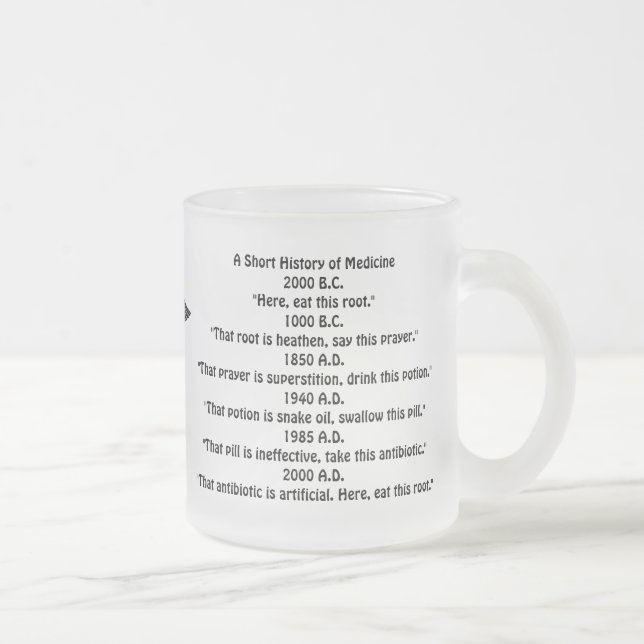 A Short History of Medicine Frosted Mug (Right)