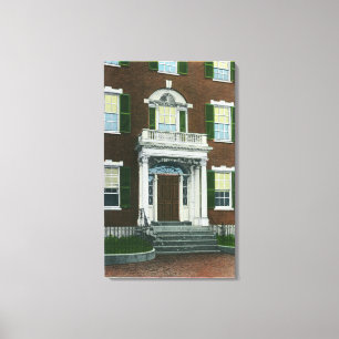 A Shreve Porch, Salem Doorway View Canvas Print