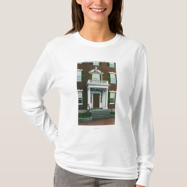 A Shreve Porch, Salem Doorway View T-Shirt (Front)