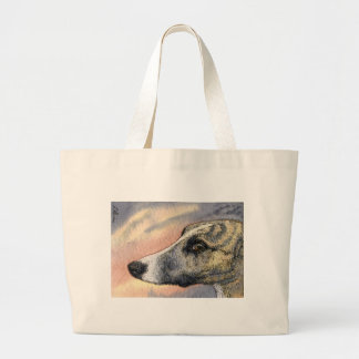 A Shy, Handsome Hound Large Tote Bag