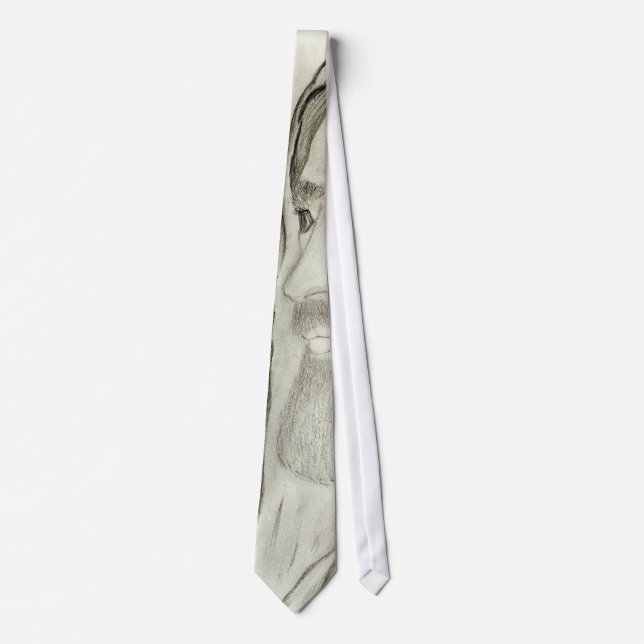 A Side Profile of Jesus Tie (Front)