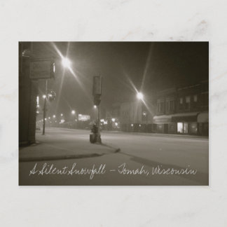 A Silent Snowfall - Tomah, Wisconsin Postcard