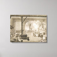 A silk dyer's workshop, from the 'Encyclopedie des