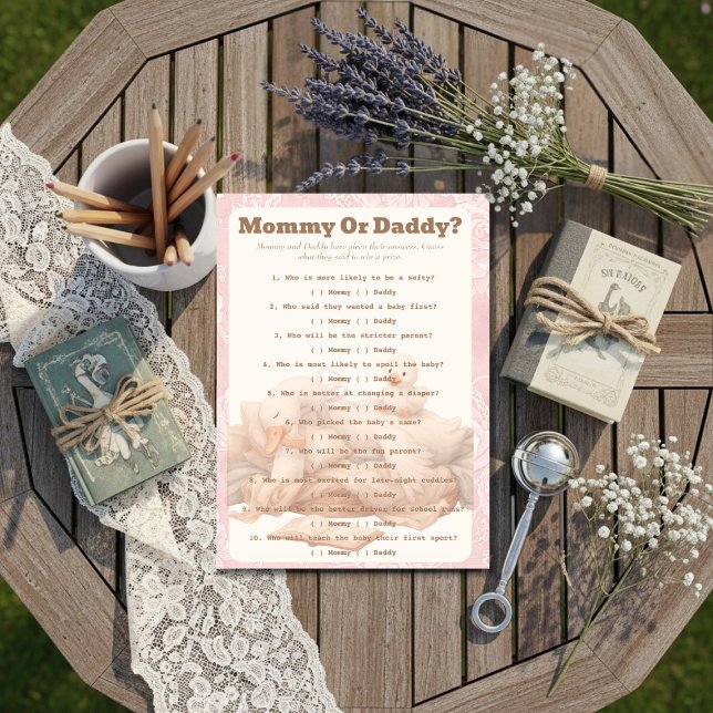 A Silly Goose Pink Guess Who Game card (A Silly Goose Pink Guess Who Game card)