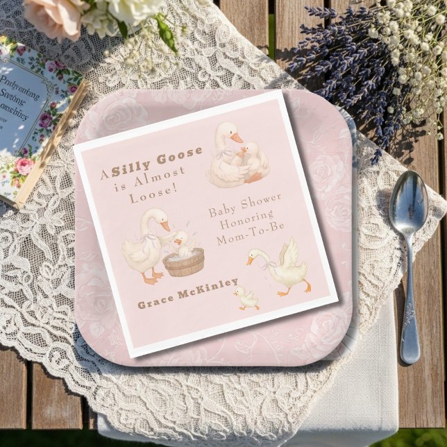 A Silly Goose Pink Napkin (A Silly Goose Pink Napkins)