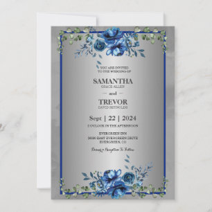 A Silver Celebration of Love   Invitation