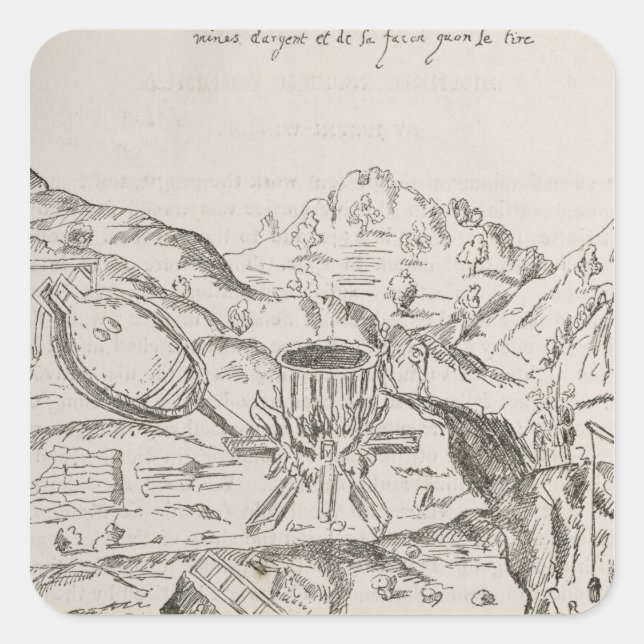 A Silver Mine' Square Sticker (Front)