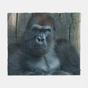 A Silverback in the Making Fleece Blanket