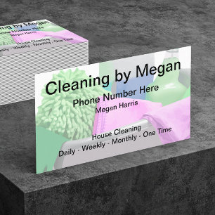 A Simple Cleaning Service Design Business Card