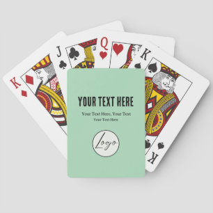 A simple custom business template in a modern logo playing cards