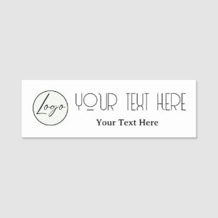 A simple custom business template in a modern name tag