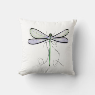 A SIMPLE DRAGONFLY THROW PILLOW