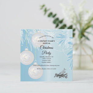 A simple elegant Christmas party invitation