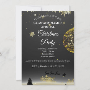 A simple elegant Christmas party invitation 